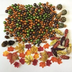 Crafting Supplies Decorative Autumn Fall Thanksgiving Balls Leaves Gourds Corn